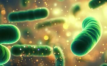 Useful Microbes Producing Chemicals Concept