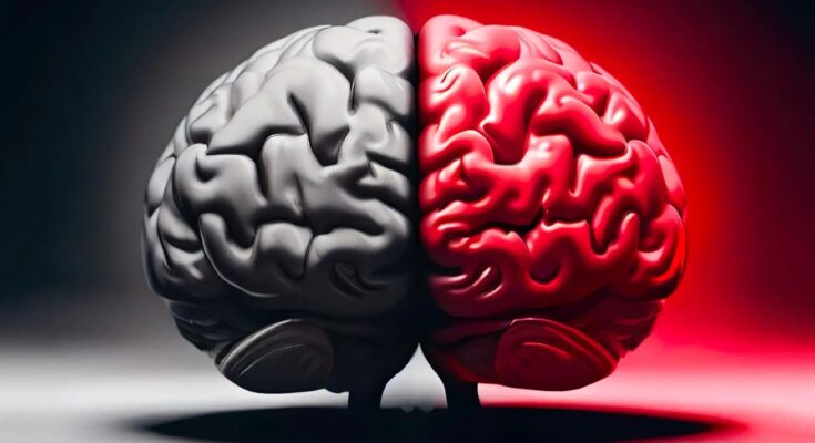 Brain Bad Good Evil Sides Concept