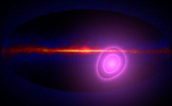 El telescopio espacial Fermi de rayos gamma encuentra una característica sorprendente de rayos gamma más allá de nuestra galaxia