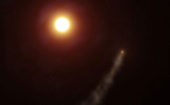 Los astrónomos han descubierto que el "Júpiter caliente" tiene una cola de 560.000 kilómetros de largo