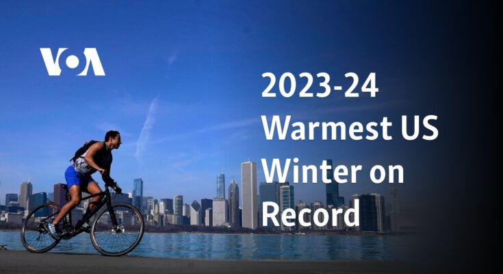 2023-24 El invierno más cálido registrado en EE. UU.