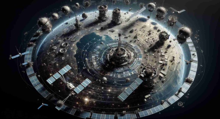 A detailed, high-definition realistic image depicting an array of different results from recently launched satellites, a part of an imaginary mission called the Transporter-10. The graphic should display various satellites in operation, showcasing their different purposes and outcomes in outer space.