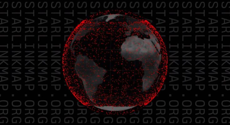 Vea un mapa en tiempo real de los satélites Starlink que orbitan la Tierra