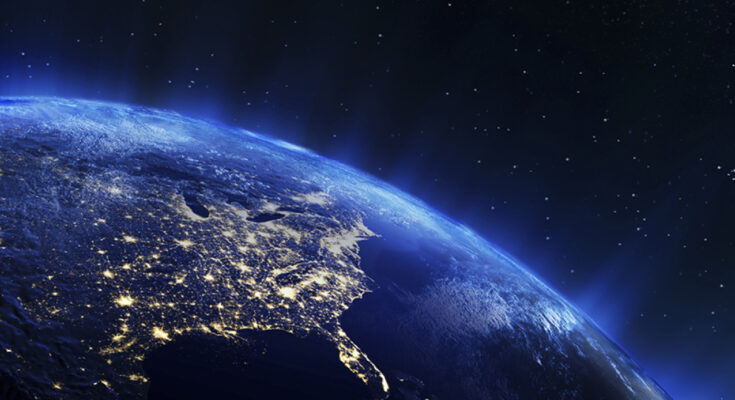 The globe from space.