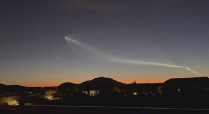 ¿Se está lanzando SpaceX?  No, California ahora se libera los sábados.