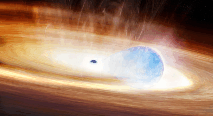 La supernova separada del agujero negro