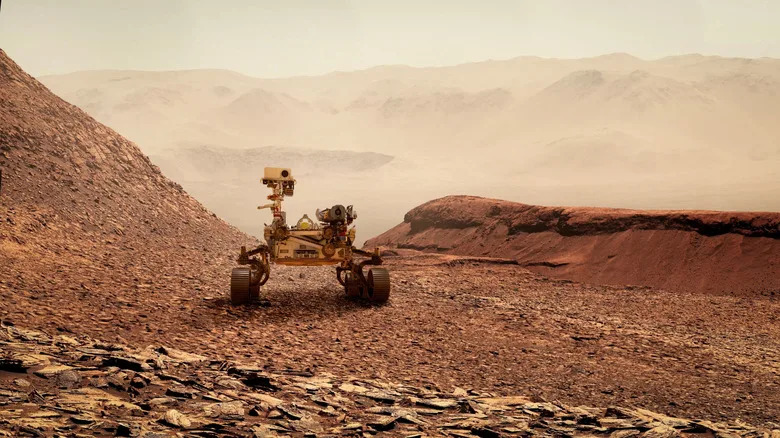 Mars Rover está explorando la superficie de Marte