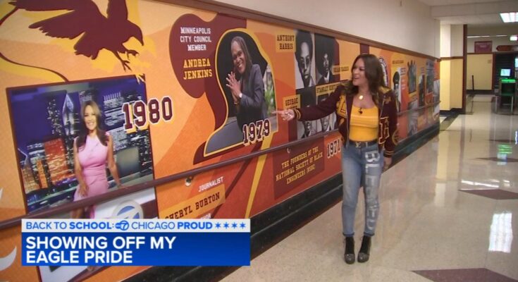 Regreso a la escuela: Cheril Burton de ABC 7 de regreso a la escuela. La Academia de Matemáticas y Ciencias de Lindblom en West Engelwood