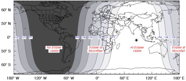 La mayoría de las personas en el mundo verán 82 minutos de luna de sangre este mes