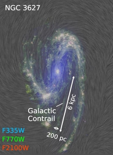 Dibujando Galaxy NGC 3627 con su contrato