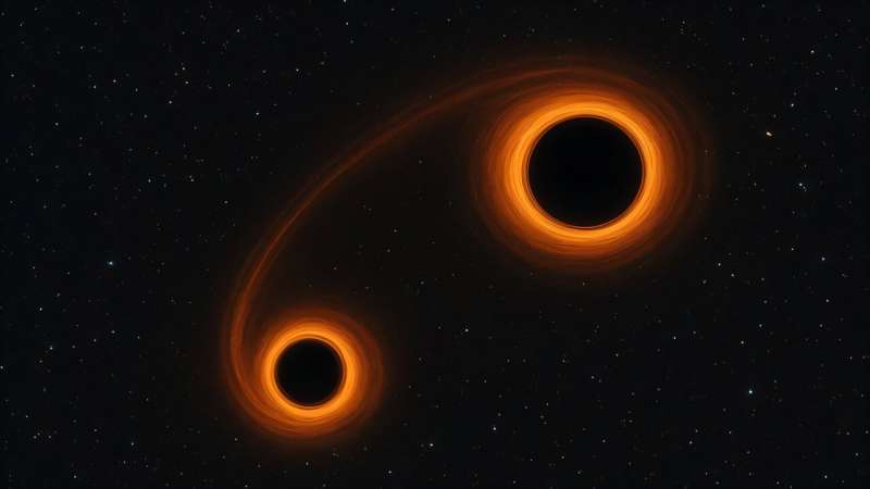Se han revelado fuentes de colisión de agujeros negros con ruta orbital 'aplastada'