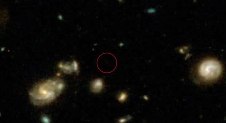 Mysterious object at the edge of the universe