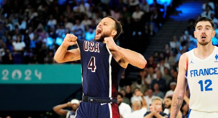 Steph y LeBron analizan los últimos 4 triples de Curry en los Juegos Olímpicos de París