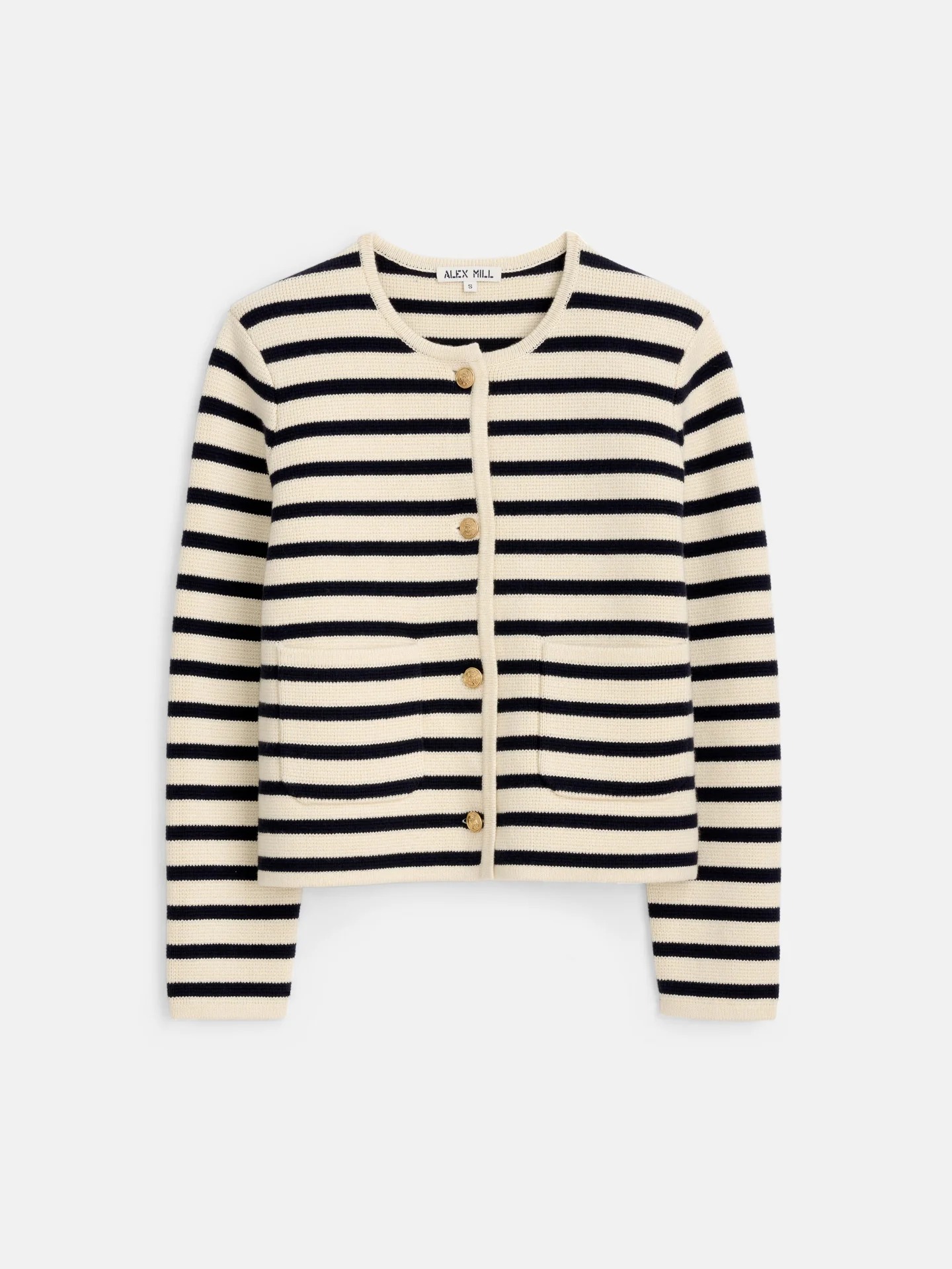 Alex Mill, Chaqueta estilo suéter Paris a rayas