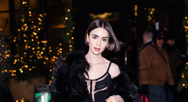 La versión de Lily Collins de vestirse desnuda desafía los códigos de estilo de 'Emily in Paris'