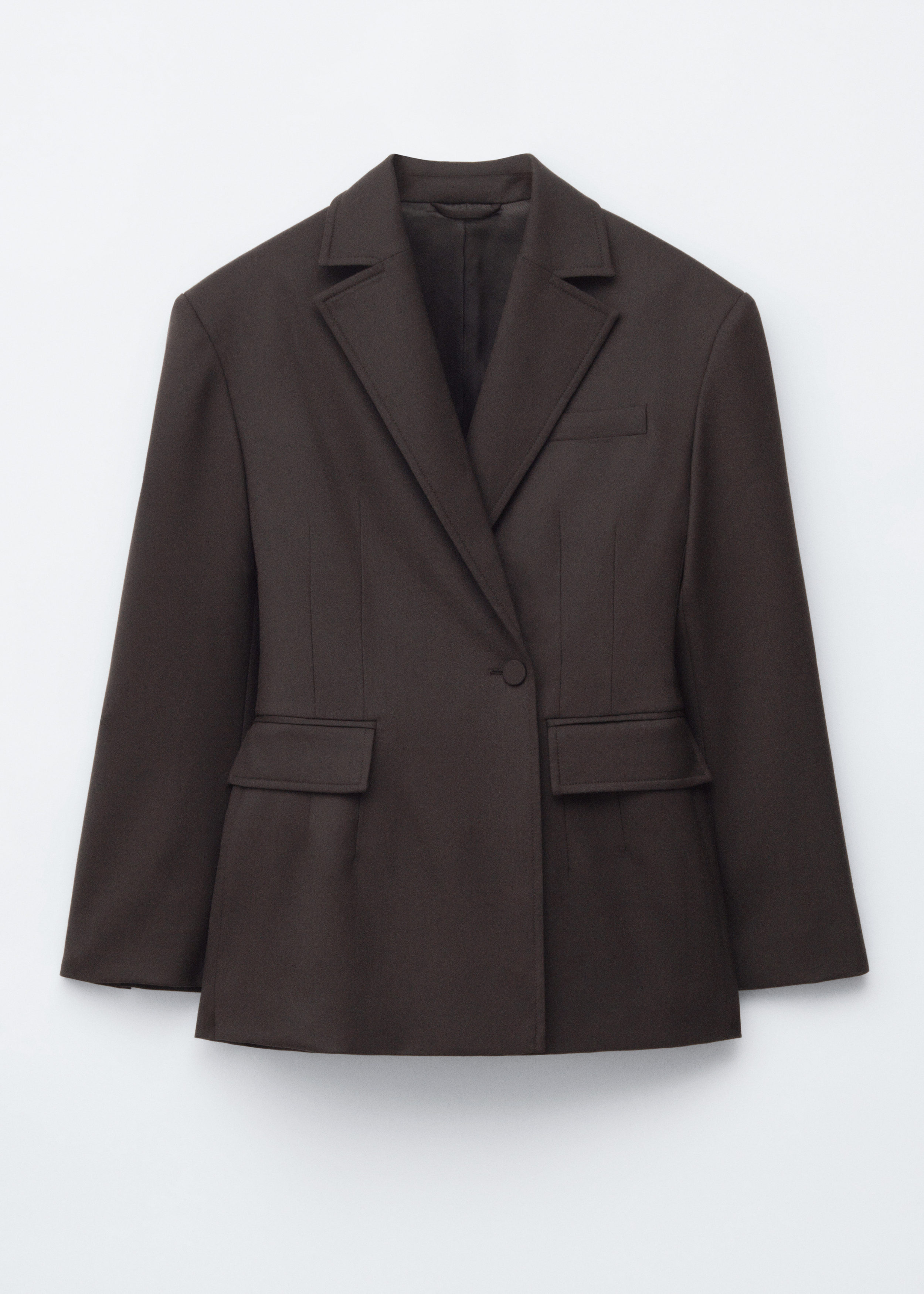 Blazer de lana con doble botonadura