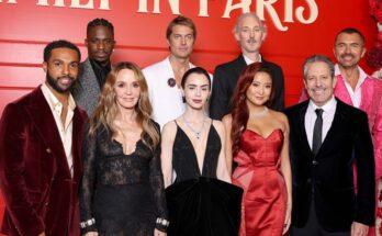 Emily In Paris presenta el estreno de la quinta temporada con Ted Sarandos y Darren Starr