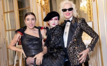 Blanca Li, Catherine Baba and Ellen von Unwerth at the Devotion Gala in Paris.