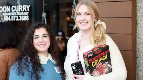 Getty Images Los invitados asisten a la proyección para fanáticos de Stranger Things 5: Finale en The Park Theatre el 31 de diciembre de 2025 en Vancouver, Columbia Británica.