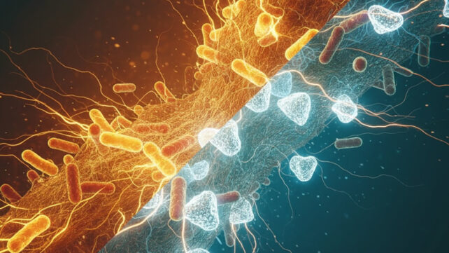 Gráfico de bacterias dentales