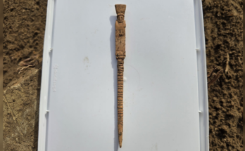 Un lápiz de hueso de 2.500 años de antigüedad encontrado en Sicilia representa a Dioniso y su pene erecto.