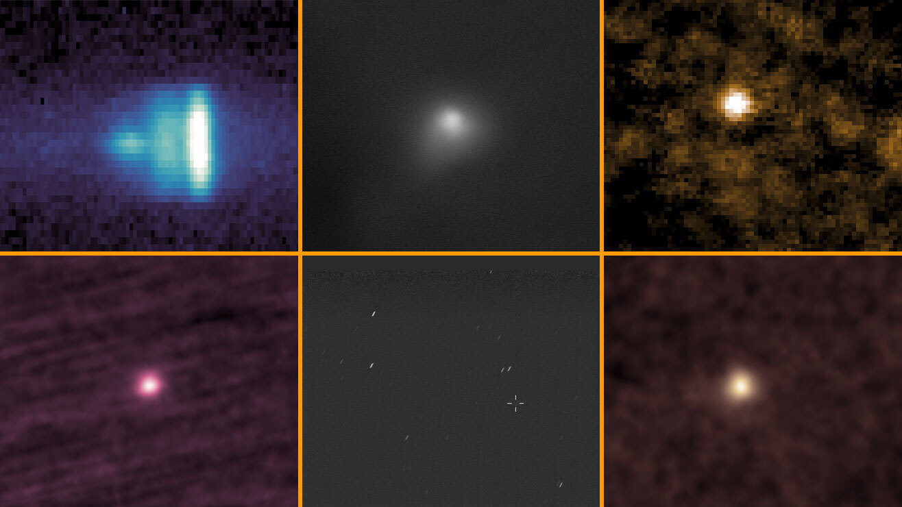Colección de imágenes del cometa 3I/ATLAS publicadas por la NASA.
